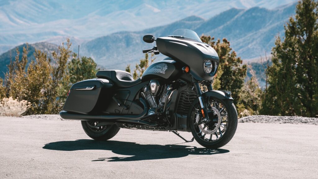 Indian Chieftain PowerPlus with a scenic background