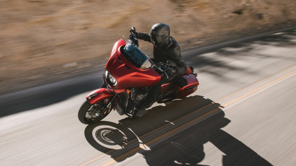 Indian Chieftain PowerPlus in the red finish